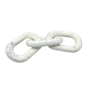 Latest Design Marble Large Pine Chain Link Knots <strong>Object</strong> Customized Coffee Table Home Decorative Cool Marble Chain Home Decor - Product Image 5