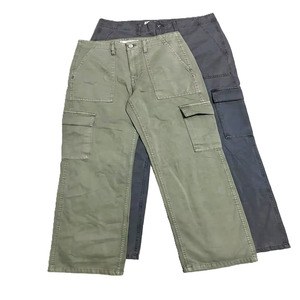 Pantalones Cargo Casuales de la Mejor Calidad para Mujer, Nuevo Modelo, Pantalones Chinos de Sarga Tejida para Mujer, con Múltiples Bolsillos, Rectos, de Algodón, con Cierre, Transpirables - Product Image 1