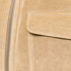 Llegada de los hombres de moda de alta calidad Chenille bordado Logo al aire libre motocicleta chaqueta de cuero genuino chaqueta de carreras para hombres - Product Image 4