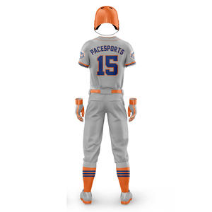 Gradiente personalizado béisbol Softball Jersey transpirable suave sublimación deporte uniforme impreso Logo jóvenes adultos tamaños liso - Product Image 5