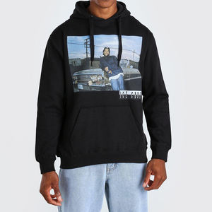 Sudadera con capucha OEM de mezcla de algodón pesado para hombre, ropa de calle personalizada, forro polar con estampado digital básico para la temporada de otoño - Product Image 1