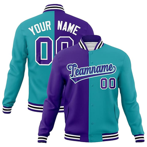 Chaqueta de béisbol Varsity personalizada para adultos y jóvenes cortavientos de lona ligera con cuello levantado para invierno - Product Image 1
