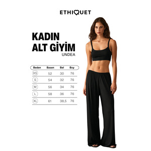 ETHIQUET UNDEA Pantalon de survêtement pour femme en tissu viscose doux et extensible, coupe ample et confortable - Product Image 6