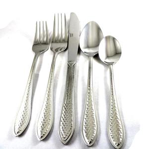 Venta directa de fábrica al por mayor de La India Cubiertos de cena de metal Juego de Cubiertos de Acabado plateado para uso de herramientas para comer comidas - Product Image 4