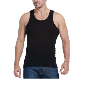 Camiseta sin mangas de algodón para hombre de alta calidad de verano de BD, servicio OEM de gimnasio, técnicas lavadas de poliéster de talla grande - Product Image 3
