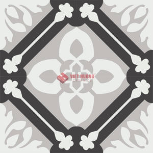 La tuile en ciment 200x200mm ajoute un caractère distinctif aux intérieurs grâce à des détails géométriques artisanaux. - Product Image 2