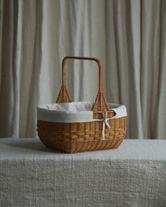 Meilleure vente Panier en rotin avec poignée haute Panier de rangement en osier fait à la main Écologique pour l'organisation et la décoration de la maison - Product Image 2