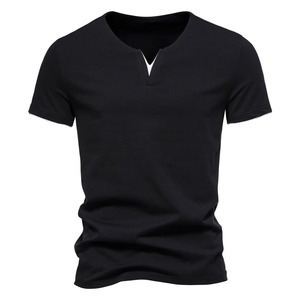 Stock de ropa a granel, ropa mixta, paca de ropa usada, camiseta informal de manga corta de Color sólido para hombres, camisetas de alta calidad para hombres - Product Image 3