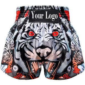 Short Muay Thai en polyester 100% de haute qualité, faites votre propre short MMA Fghting Fitness Muay Thai Shorts fabriqué au Pakistan - Product Image 1