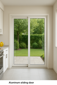 Puerta corrediza de aluminio de diseño moderno con marco recubierto de polvo Origen Vietnam para construir almacenes Baños-Holcom Vietnam - Product Image 3