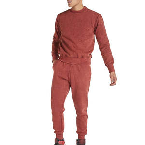 Survêtement d'hiver décontracté pour homme, coupe classique, haute qualité, couleur unie, nouveau design tendance, respirant, léger, 100% polyester - Product Image 1