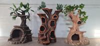 Árbol para Gatos de Plástico Hecho a Mano, Moderno, Lujoso, Elegante, Impermeable, Ligero, Mueble para Mascotas, Decoración para Sala de Estar y Espacios Interiores