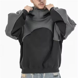 Sudadera con capucha de panel pesado para hombre de alta calidad 2025 con marca y embalaje totalmente personalizados - Product Image 1