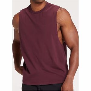 Débardeur imprimé personnalisé de haute qualité pour hommes Gym Workout Fitness Streetwear sans manches en coton côtelé Débardeur pour hommes de - Product Image 5