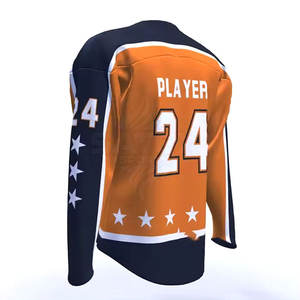 2025 Best Design Custom <b>Make</b> <b>Your</b> <b>Own</b> Team Ice Hockey Jersey Professional High Quality 100% Polyester Quick Dry Breathable - Product Image 6