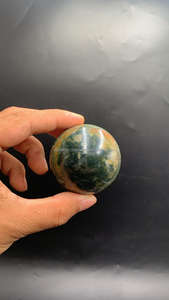 หินโมราแจสเปอร์มอสจากธรรมชาติขนาด5ซม. หินอัญมณีทรงกลมคริสตัลสำหรับบำบัด - Product Image 4