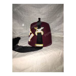 Vente en gros de chapeaux Shriner de Fès Chapeau en feutre de laine Casquette de Fès personnalisée 100% Laine brodée à la main Shriners Fez 5-8 jours Adultes - Product Image 2