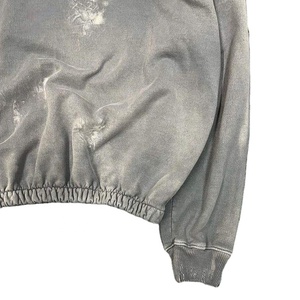 Cordes personnalisées taille XS polaire sweat à capuche d'hiver en détresse Vintage délavé à l'acide conception broderie bouffée impression ODM à capuche solide - Product Image 4