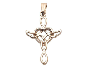 Nouveauté S925 argent Sterling avec coeur de diamant Moissanite rond avec croix pendentif religieux pour femmes hommes - Product Image 5