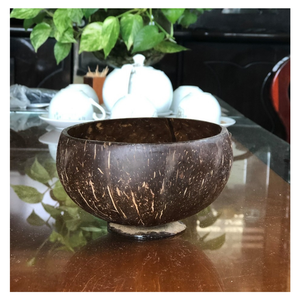 Bol en coquille de noix de coco réutilisable fabriqué par des artisans vietnamiens bol en coquille de noix de coco écologique conçu pour les amateurs de style naturel - Product Image 3