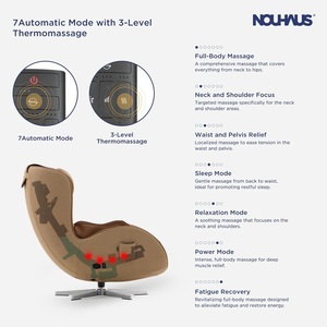 Fauteuil de massage chauffant Nouhauss NOU Campo de qualité supérieure, zéro gravité, massage 3D, corps entier, double son - Product Image 3