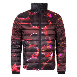 Wholesale Custom Men's winter <b>jacket</b> Cotton Warm <b>Cropped</b> <b>Puffer</b> Puff Bubble Sublimation Print Zipper Closure Breathable Feature - Product Image 3