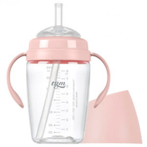 OEM/ODM accettabile BPA-Free biberon di paglia per bambini con Design unico a grani di riso 240mL - Product Image 3