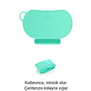 Platos y utensilios Parlaware de silicona marrón, antideslizantes, lavables y a prueba de derrames para servicio de alimentación - Product Image 5