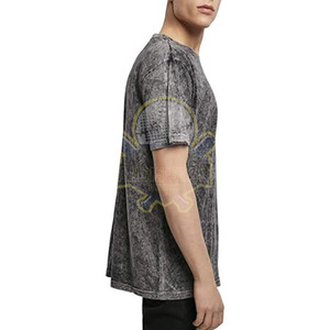 Label privé personnalisé hommes lavage à l'acide t-shirt manches courtes nouvelle arrivée hommes lavage à l'acide t-shirt - Product Image 6