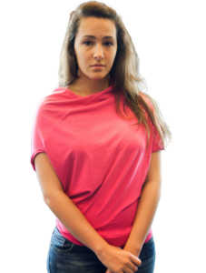 Camiseta de mujer de estilo callejero de alta calidad 100% algodón respetuoso con el medio ambiente Anti-Pilling mangas de murciélago ajuste suelto de talla grande - Product Image 2