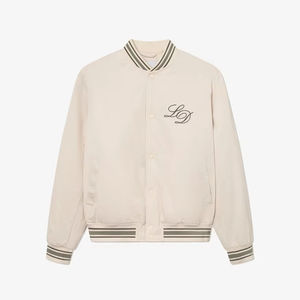 เสื้อแจ็กเก็ตทีมเบสบอลสำหรับผู้ชายปักลายด้วยกำมะหยี่เสื้อแจ็กเก็ตทีมตัวแทนตัวอักษรทำจากประเทศปากีสถาน - Product Image 1