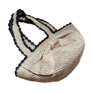 Sac fourre-tout en raphia crocheté à la main grande capacité pour femme – Sac à bandoulière en paille tendance et polyvalent, artisanat fait main - Product Image 3