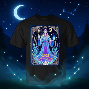 Camiseta Tarot Card The Magician 1, unisex, talla mediana para adultos, diseño con estampado gráfico, tema mágico - Product Image 3