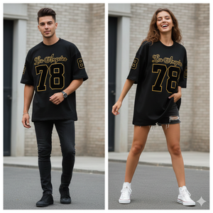 T-Shirt Estive Casual Oversize con Stampa Serigrafica, Produzione all'Ingrosso, Moda Streetwear Unisex - Product Image 6