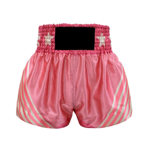 Short de boxe Muay Thai noir personnalisé unisexe adulte 100% polyester spandex respirant 220g séchage rapide sublimation logo avant - Product Image 5