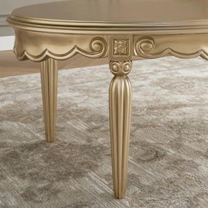 Sleek <b>Round</b> Gold Cylindrical <b>Table</b> Crafted For Living Rooms Bedrooms And Decorative Corners With Timeless Appeal - Product Image 3