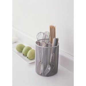 Round Shape Iron Wire <b>Pen</b> <b>Holder</b> with Four Compartments Ideal <b>for</b> Office <b>Desk</b> Organization and Storage - Product Image 5
