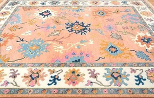 Alfombra Moderna Oushak de Lujo Hecha a Mano, Hermosos Nudos Hechos a Mano, Alfombras y Juegos de Alfombras Turcas/Persas Personalizables en Tamaño y Diseño - Product Image 3