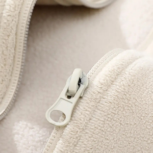 Chaqueta con Capucha para Hombre, para Exteriores, Invierno 2026, Forro Polar de Algodón Grueso, Ecológica, Color Crema, Cálida e Informal - Product Image 4