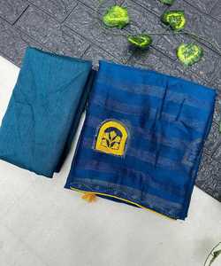 El Sari de lino más elegido con diseño de pelea y trabajo de lentejuelas para ropa informal y de fiesta, hermoso trabajo de bordado - Product Image 6