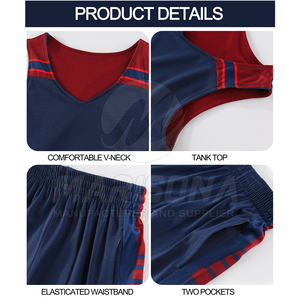 Nouveauté, uniforme de basket-ball réversible professionnel, vente en gros, prix bas, uniforme de basket-ball réversible - Product Image 4