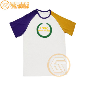 T-shirt brodé en jersey oméga personnalisé fraternité grec de haute qualité Psi hommes respirant vente en gros t-shirts sororité - Product Image 3
