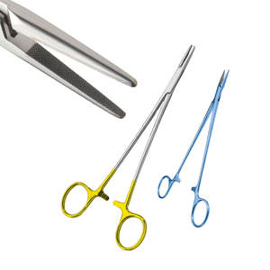 Titane DeBakey Porte-aiguille 18.0cm Titane Porte-aiguille droit Base Instruments chirurgicaux Acier inoxydable du Pakistan - Product Image 1