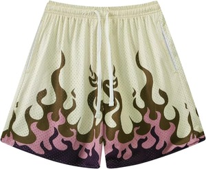 กางเกงขาสั้นตาข่ายสำหรับผู้ชายออกแบบได้ตามต้องการเสื้อผ้าแนวสตรีทสำหรับเล่นยิมแห้งเร็วระบายอากาศได้ดีพิมพ์ลายกราฟิก - Product Image 5