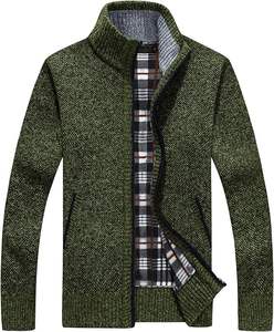 Pull à manches longues en laine/cachemire JAC22 R2224 pour homme, col rond, hiver, standard, aiguille, couleur unie, tricoté, anti-boulochage, logo avant, 320g - Product Image 2