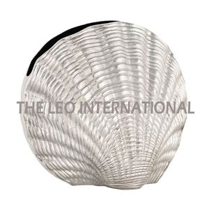 Juego de 2 Jarrones Redondos con Acabado Dorado, Diseño de Hojas con Textura Martillada, Jarrones Altos de Acero Inoxidable y Latón - Product Image 6