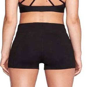 Ensemble de Yoga 2 pièces pour femmes, vêtements d'entraînement, Fitness, sport, costume noir, Spandex, Polyester, soutien-gorge et short, 2023 - Product Image 6