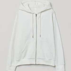 Sweat à capuche zippé en polaire épaisse pour femme, personnalisable, de haute qualité, couleur unie, avec logo décoratif en cristal sur le devant - Tissu tricoté - Product Image 3