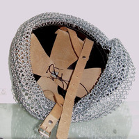 Réplique de casque viking artisanal GJERMUNDBU en acier doux, technique de découpe à la presse, 2,750 kg, armure de chevalier médiéval, histoire, cinéma, télévision