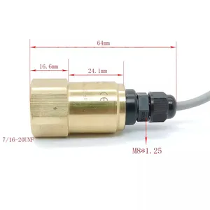 XDB307小型制冷剂压力传感器-1 ~ 100巴4-20mA压盖直接电缆暖通空调系统压力变送器传感器